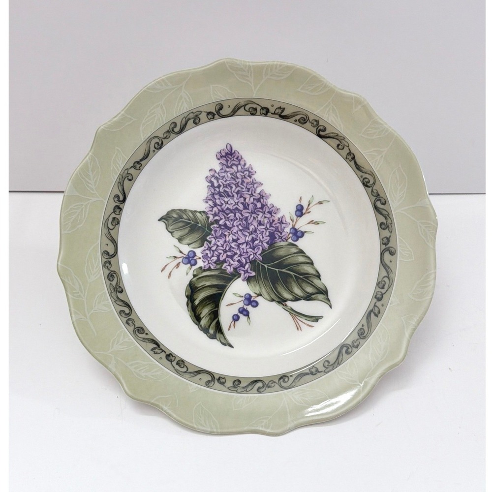 Vintage Garden Party Princess House Purple Hyacinth Dessert Salad Plate 9"